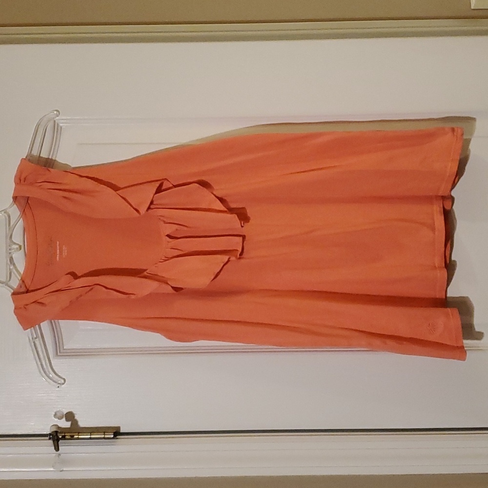 Lilly Pulitzer scoopneck ruffle tank